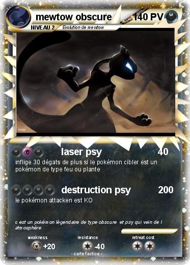 Pokemon mewtow obscure