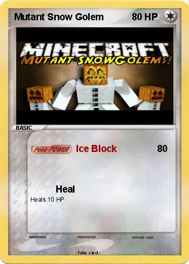 Pokemon Mutant Snow Golem