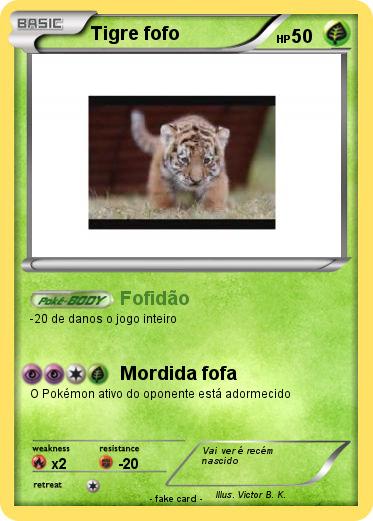 Pokemon Tigre fofo