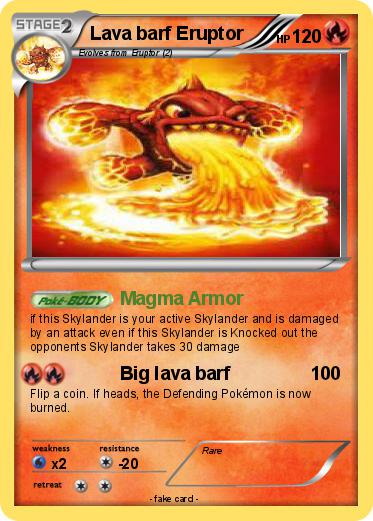 Pokemon Lava barf Eruptor