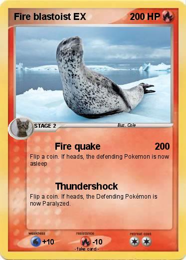 Pokemon Fire blastoist EX