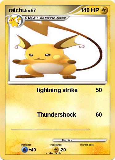 Pokemon raichu