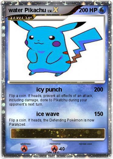 Pokemon water Pikachu