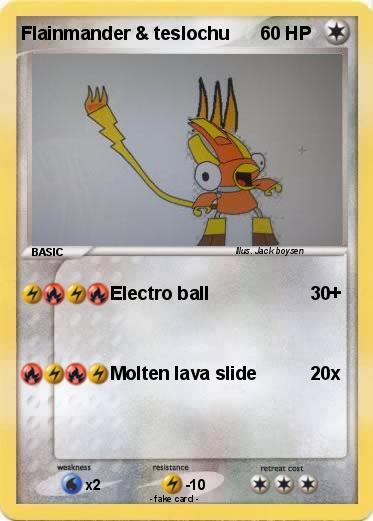 Pokemon Flainmander & teslochu
