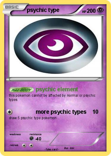 Pokemon psychic type