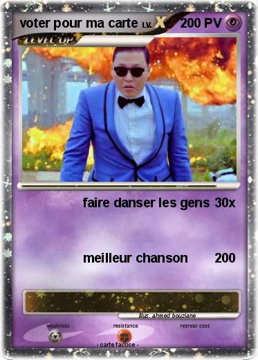 Pokemon voter pour ma carte