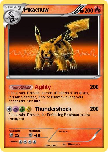 Pokemon Pikachuw