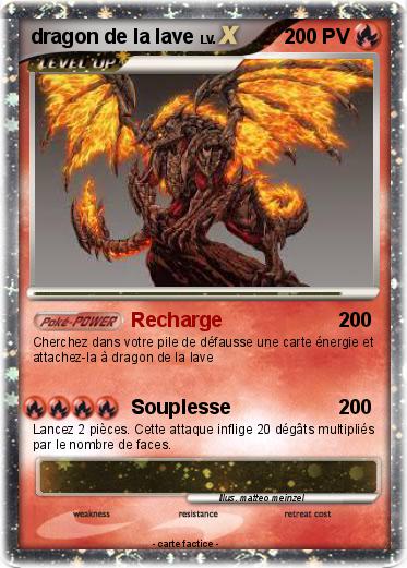 Pokemon dragon de la lave