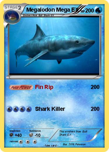 Pokemon Megalodon Mega EX