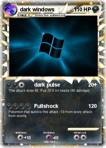 Pokemon dark windows