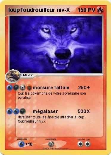Pokemon loup foudrouilleur niv-X