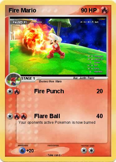 Pokemon Fire Mario