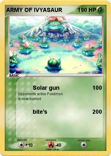 Pokemon ARMY OF IVYASAUR