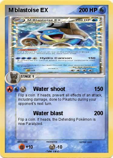 Pokemon M blastoise EX