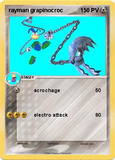 Pokemon rayman grapinocroc