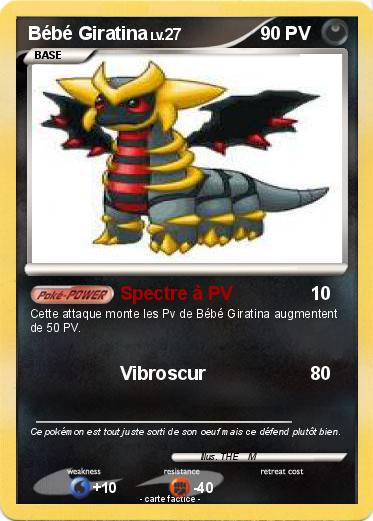 Pokemon Bébé Giratina