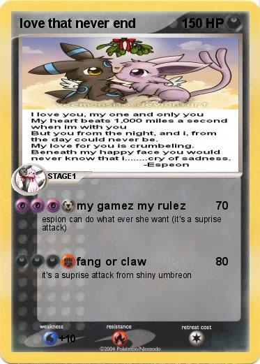 Pokemon love that never end