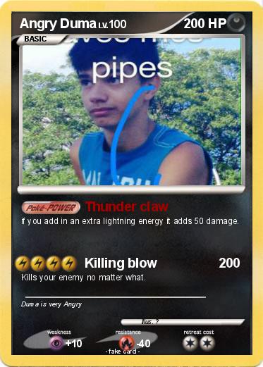 Pokemon Angry Duma
