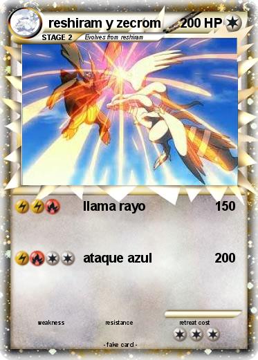 Pokemon reshiram y zecrom