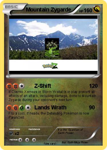 Pokemon Mountain Zygarde