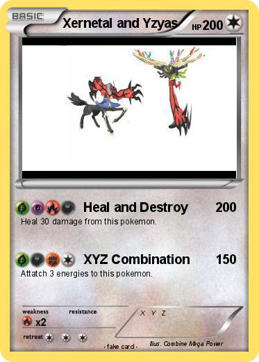 Pokemon Xernetal and Yzyas