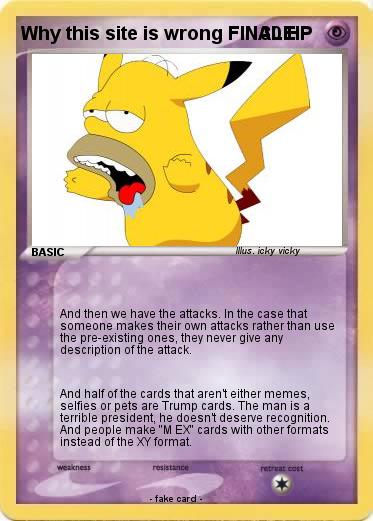 Pokemon Why this site is wrong FINALE