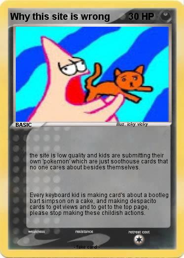 Pokemon Why this site is wrong