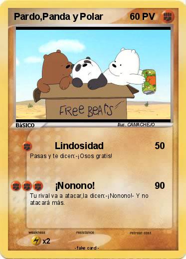 Pokemon Pardo,Panda y Polar