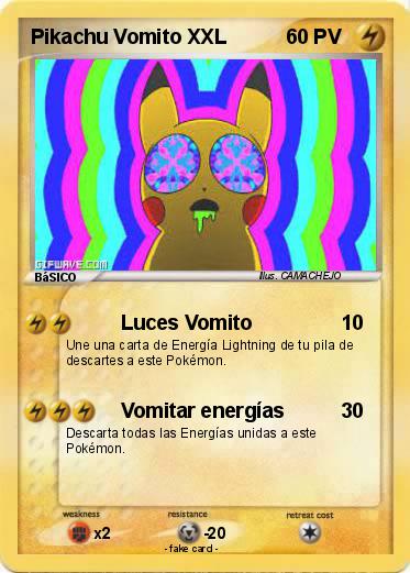Pokemon Pikachu Vomito XXL