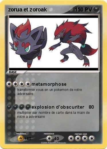 Pokemon zorua et zoroak