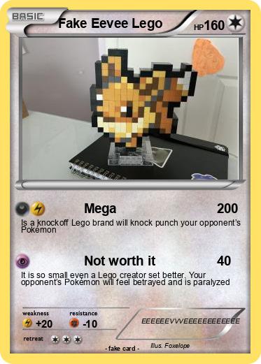 Pokemon Fake Eevee Lego