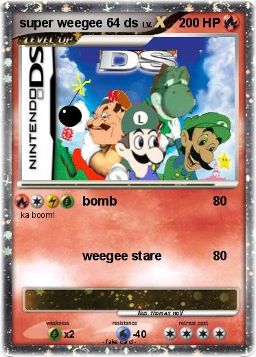 Pokemon super weegee 64 ds