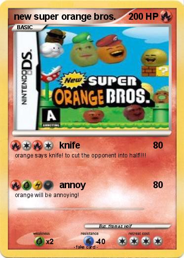 Pokemon new super orange bros.