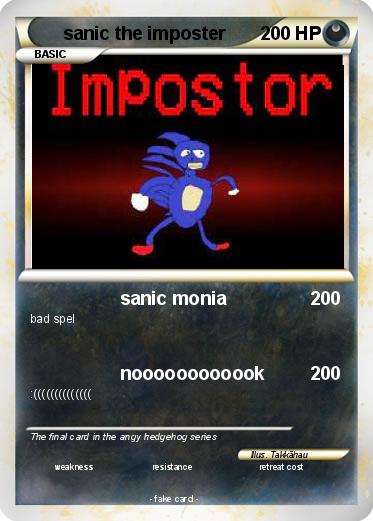 Pokemon sanic the imposter