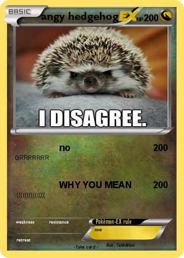Pokemon angy hedgehog