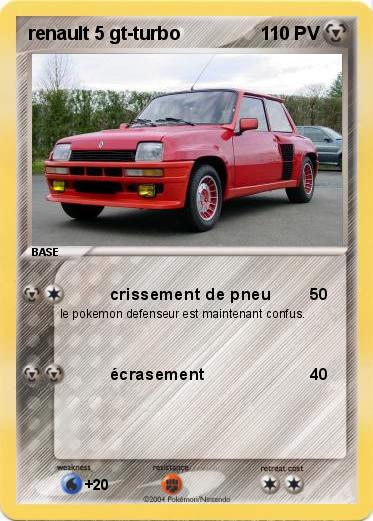 Pokemon renault 5 gt-turbo