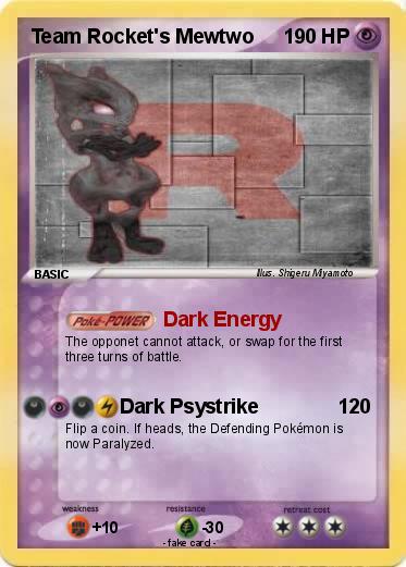 Pokemon Team Rocket's Mewtwo