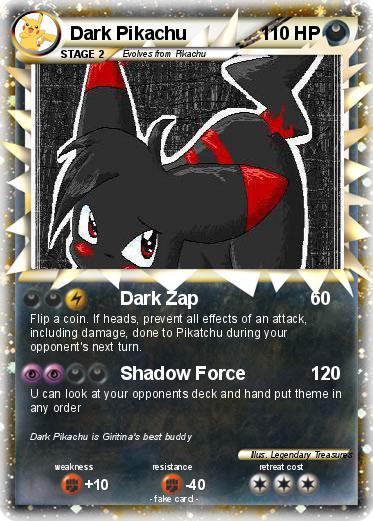 Pokemon Dark Pikachu