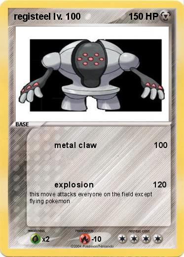 Pokemon registeel lv. 100