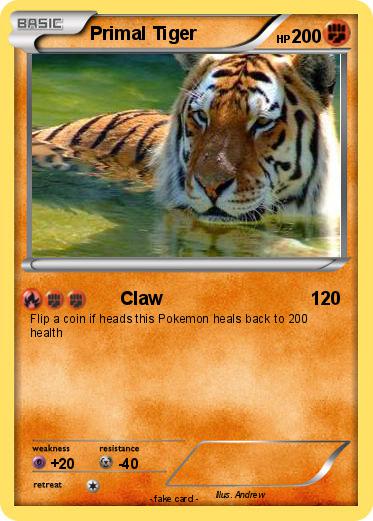 Pokemon Primal Tiger