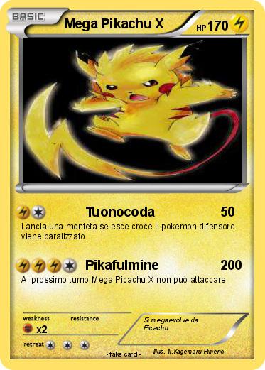 Pokemon Mega Pikachu X
