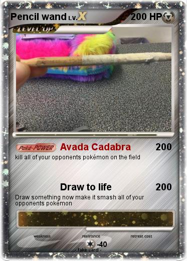 Pokemon Pencil wand