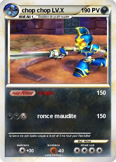 Pokemon chop chop LV.X