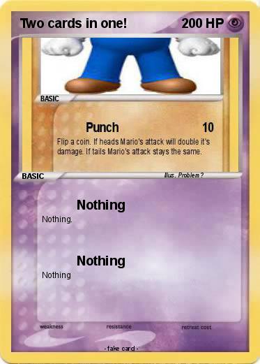 Pokemon Two cards in one!