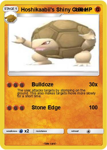 Pokemon Hoshikaabii's Shiny Golem