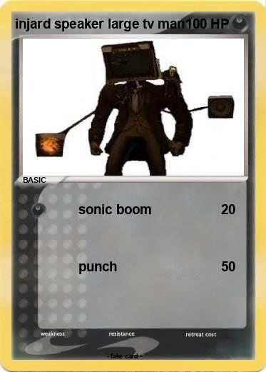 Pokemon injard speaker large tv man