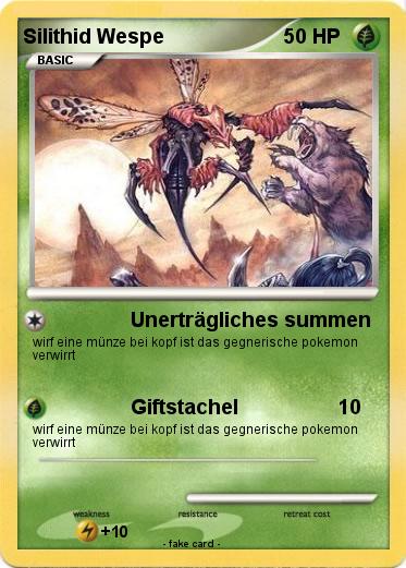 Pokemon Silithid Wespe