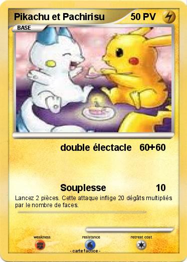 Pokemon Pikachu et Pachirisu