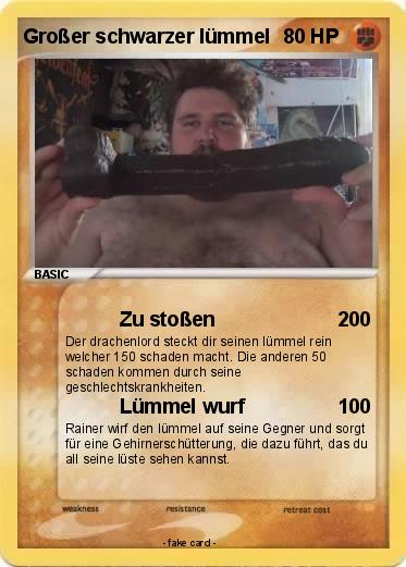 Pokemon Großer schwarzer lümmel