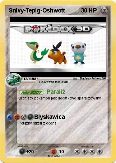 Pokemon Snivy-Tepig-Oshwott